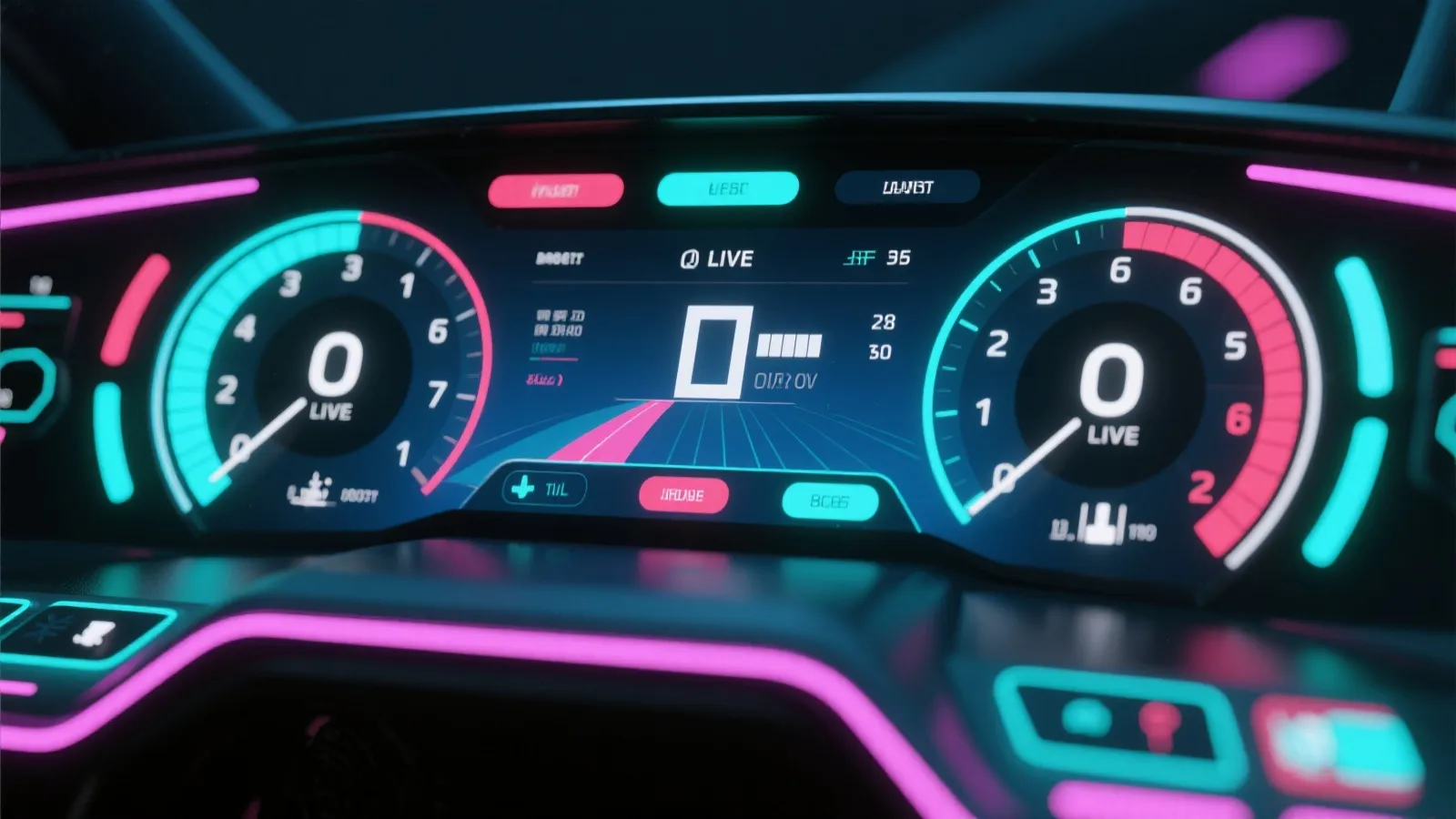 极速赛车直播界面示意图