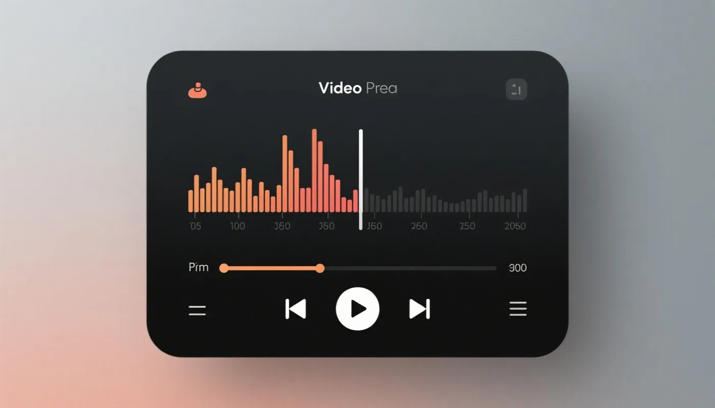 视频播放器界面示意